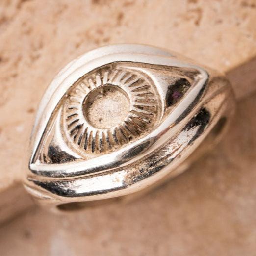 Talisman Böser Blick Schutz Augen Ring aus 925 Sterling Silber