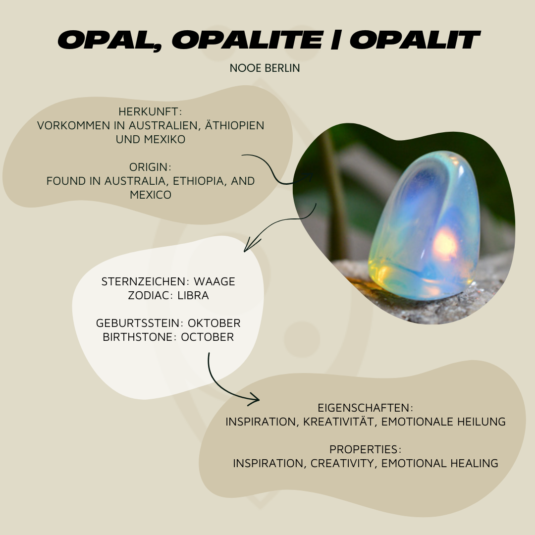 Ohrring Einfädler mit Opalith Edelstein vergoldet Träne